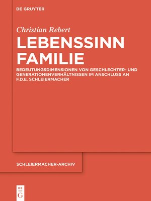 cover image of Lebenssinn Familie